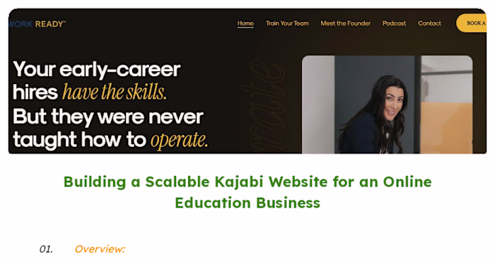 Kajabi Platform Design and Optimization