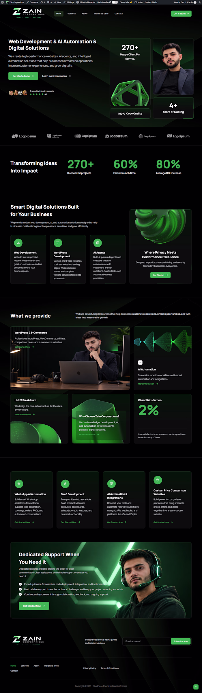 Zain Corporations – AI &