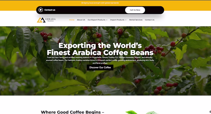 Launched a corporate website for Gerara Trading, focused on ...