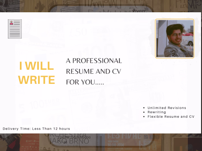 I will Design professional resume and CV for you