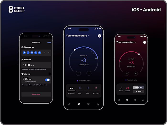Temperature Control Redesign | Eight Sleep App