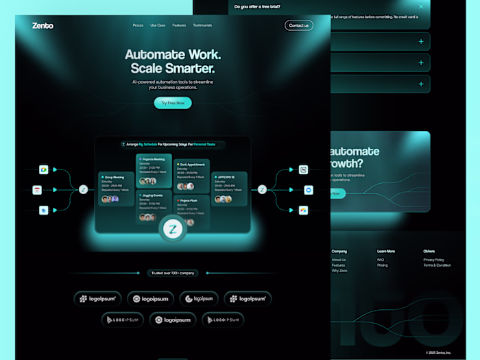 Zento - SaaS Landing page