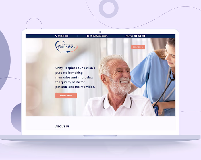 Hospice Landing Page Design