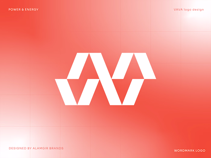 Power & Energy brand identity — Red or Green? 🔥🌿 Same logo...