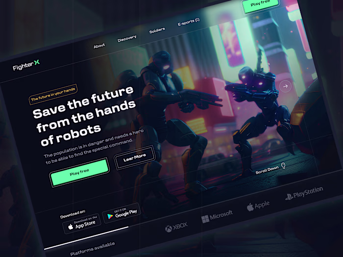 Figther X Website