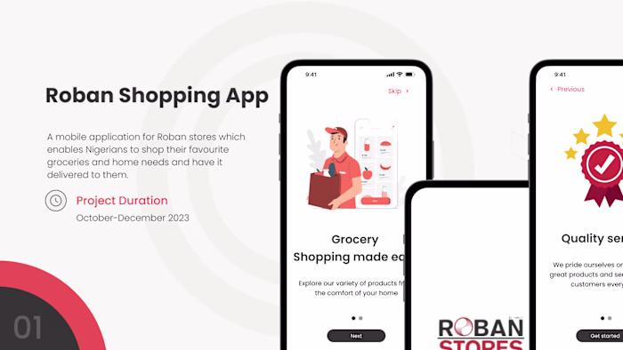 Mobile App design for Local Grocery Store