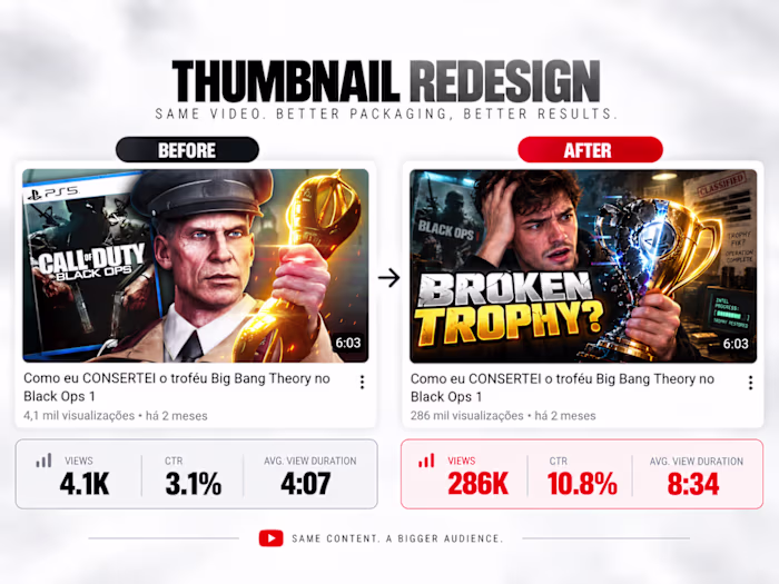 YouTube Thumbnail Redesign | Game