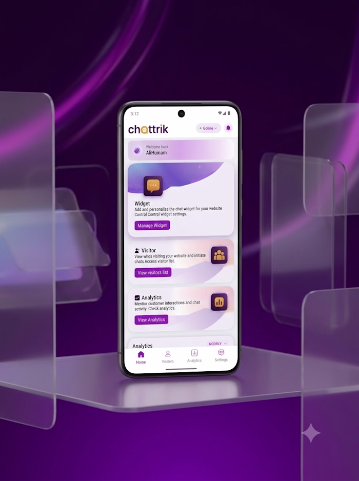A premium mobile app UI