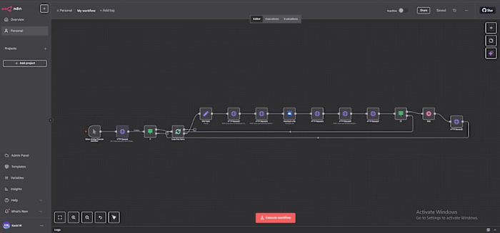 n8n workflow 