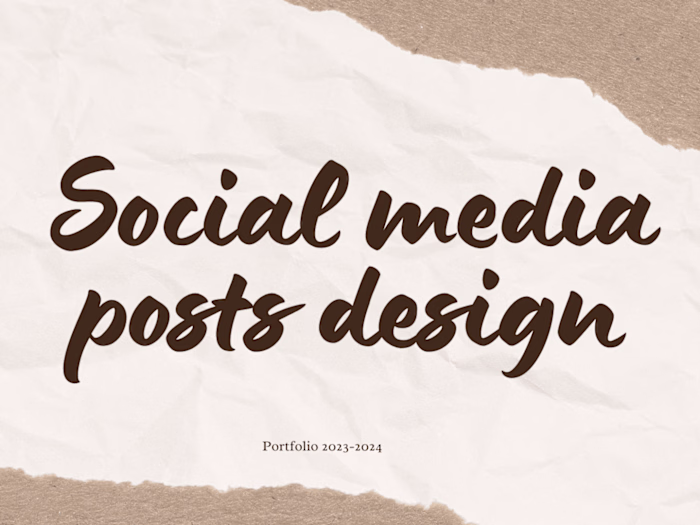 Social media posts design