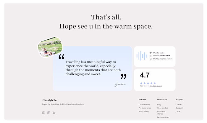 Serene Hotel Travel & Hospitality Web Design