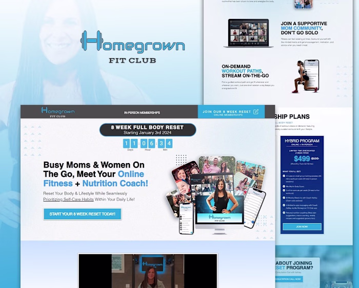 Homegrown Fit Club Membership Funnel