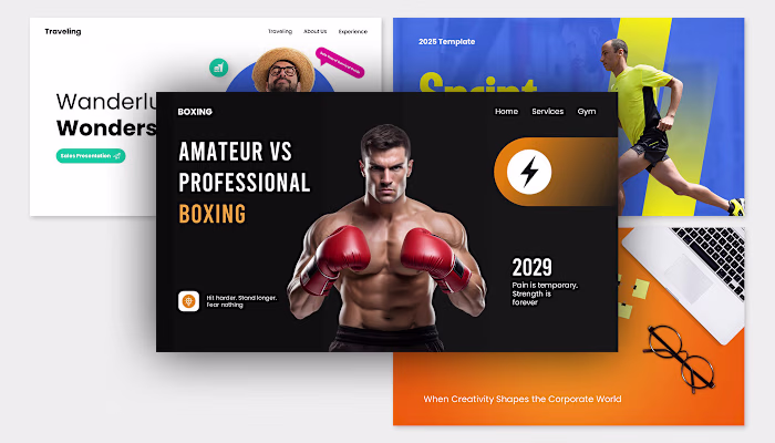 Modern Pitch Deck & Presentation Template