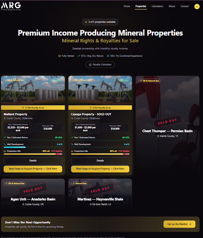 Built the investor platform and