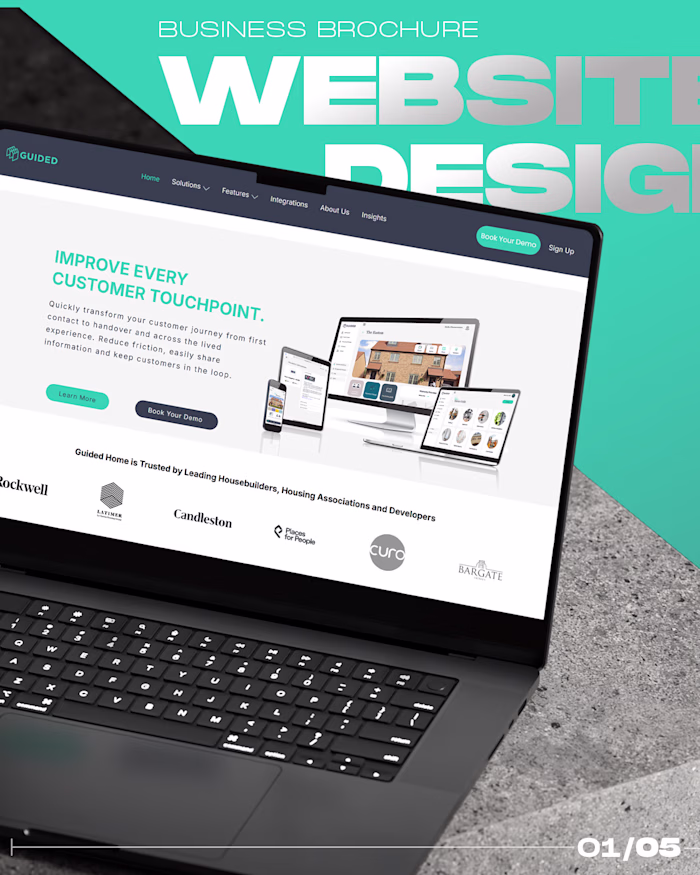 Brochure Website Redesign to Increase Enquiries