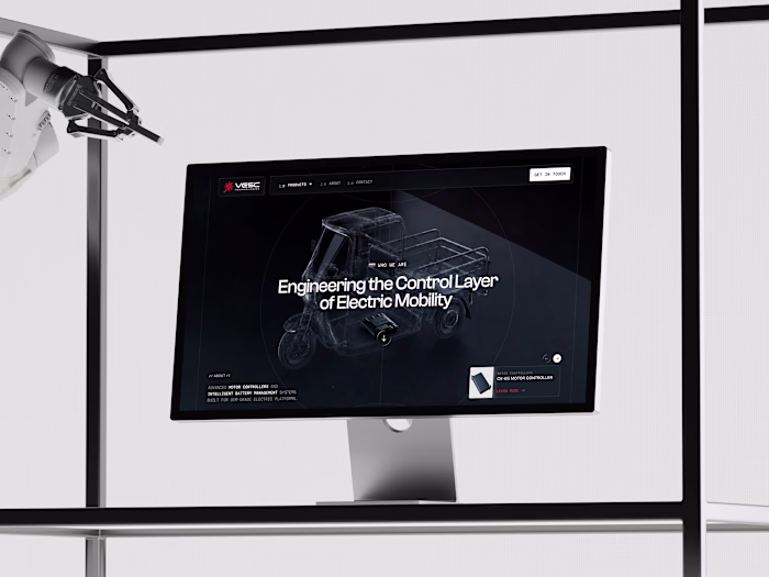 VESC Technologies Website and 3D Visuals