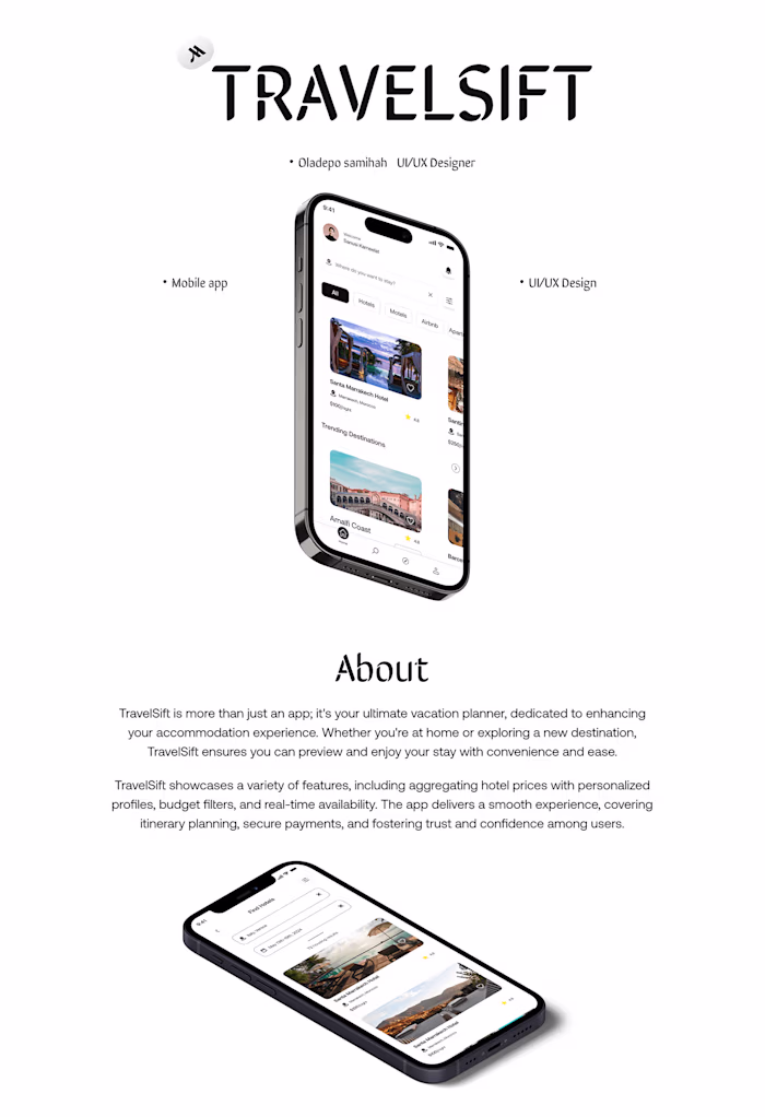 TravelSift Application :: Behance