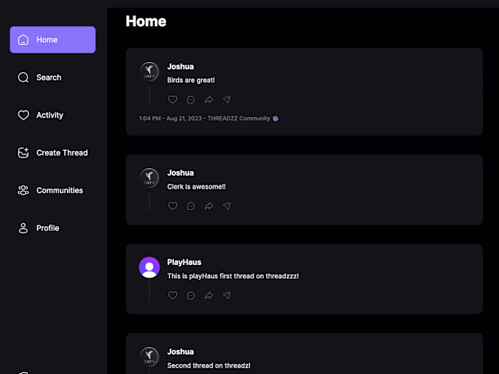 Social Media Webapp