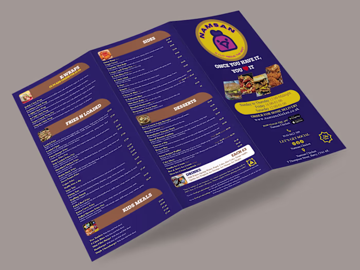 Restaurant Menu Design | Print