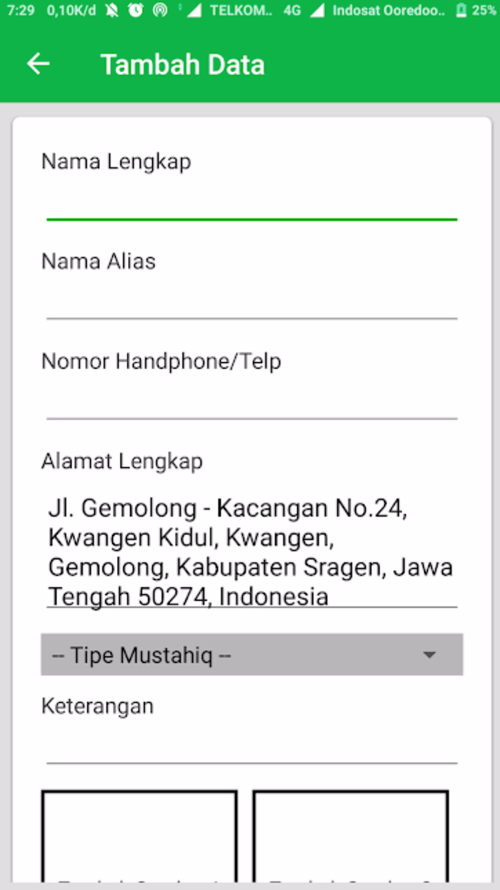 Spot Sedekah is an application