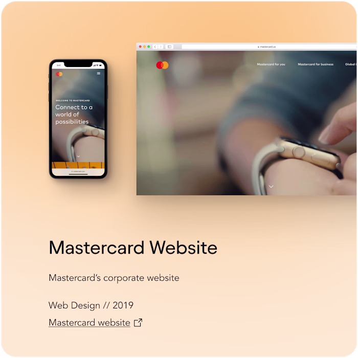 Mastercard Website Redesign
