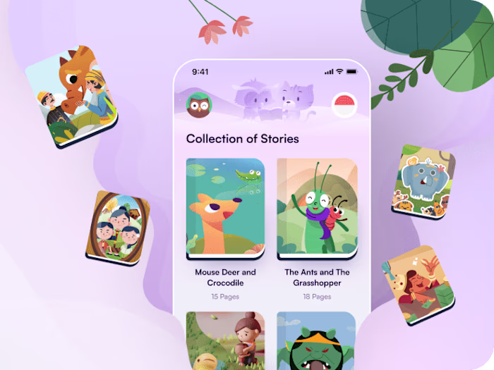 Dongengin - Design & App Development for a Children's Book App