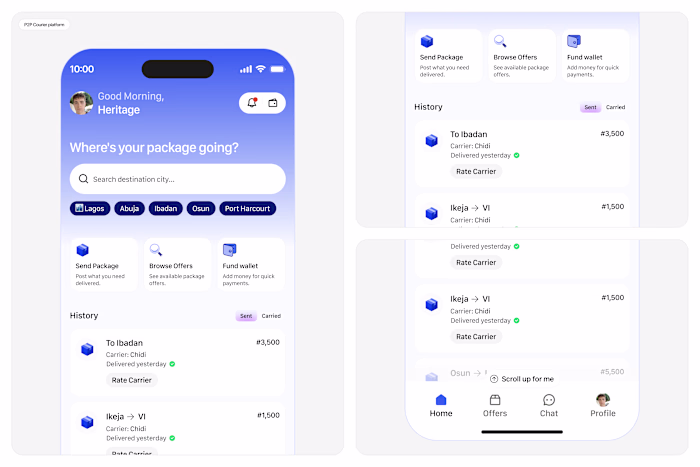 A P2P App concept