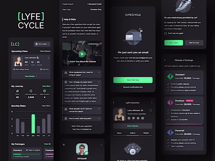 Lyfe Cycle - Cycling Classes App