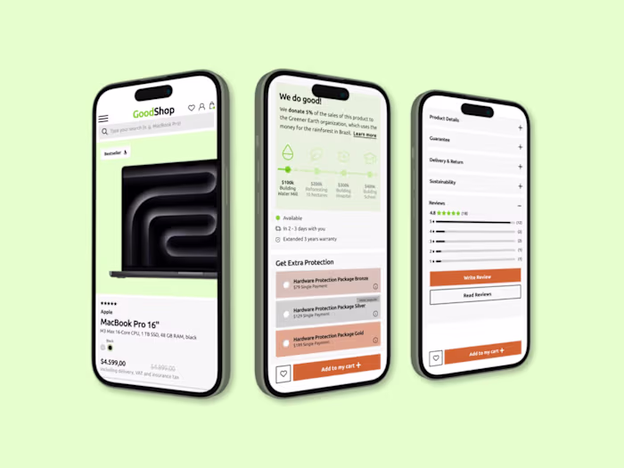 UI Designs Electronics E-commerce Platform