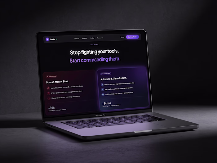 Immersive SaaS Landing Page Design