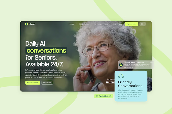 inTouch Brand Refresh and Website Rebuild