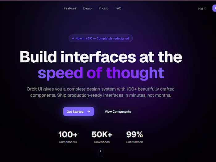 Orbit UI | High-Performance SaaS Landing Page Design System