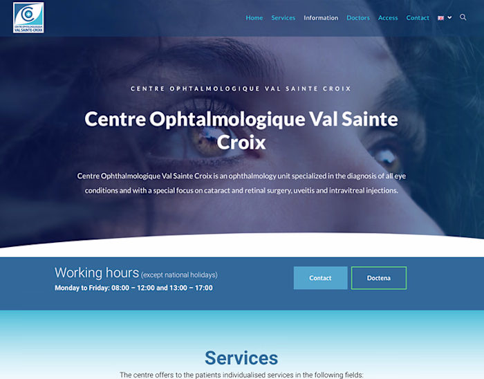 Medical websites on Behance