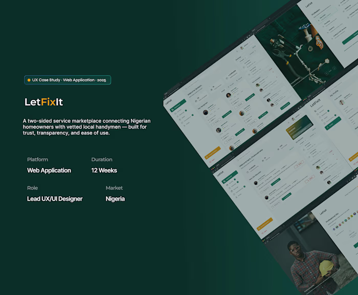 LetFixIt — A marketplace for handyman/Case study