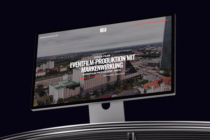 Odelia Films: Framer Landing Page Design and Development