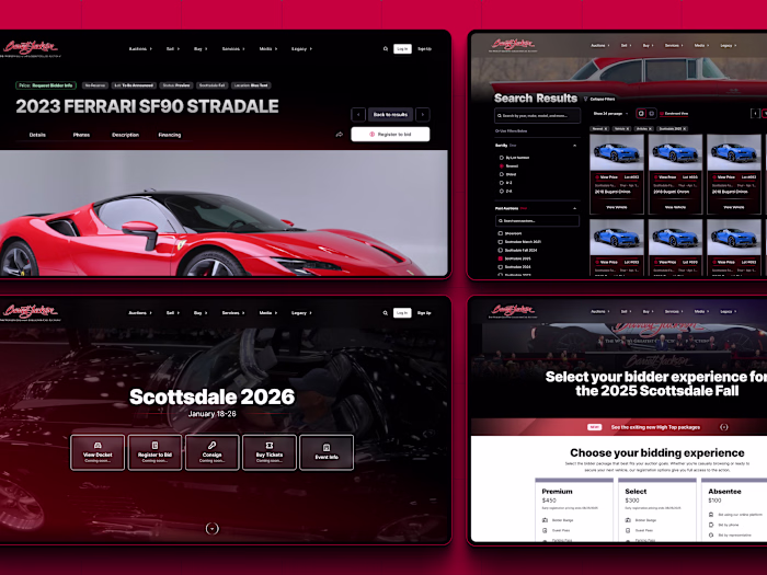 Barrett-Jackson Website Redesign