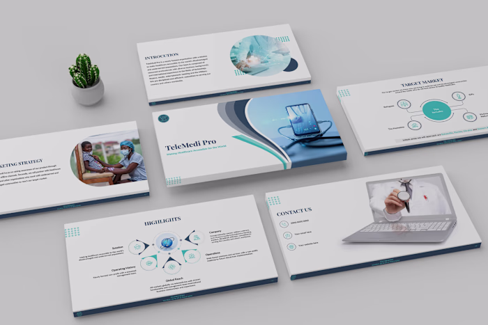 Presentation and Pitch deck design. These are 4 Samples of m...