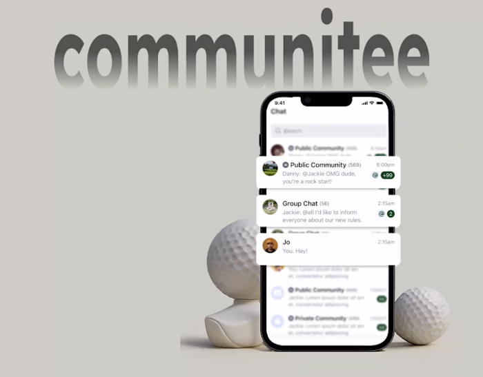 Golf Chat Platform | Social Networking | Mobile Design