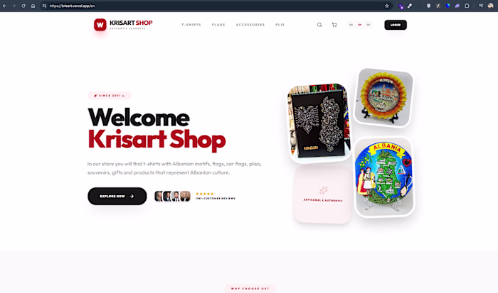 E Commerce website build with