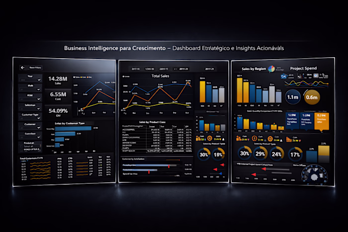 Desenvolvi um dashboard executivo de