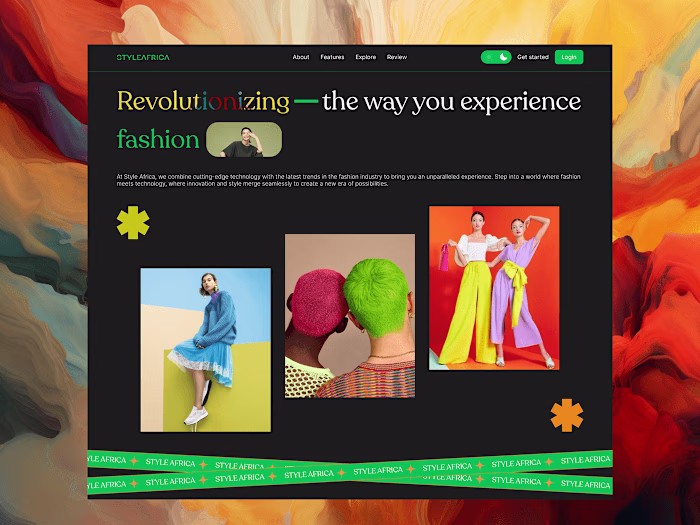 Style Africa Landing Page :: Behance