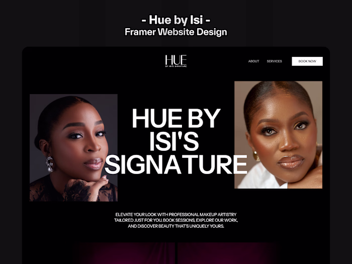 Sleek Website Design & Development for Hue by Isi