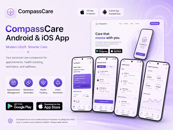 CompassCare — Android & iOS Healthcare Companion App