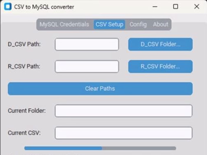 Database Import Tool CSV->MySQL