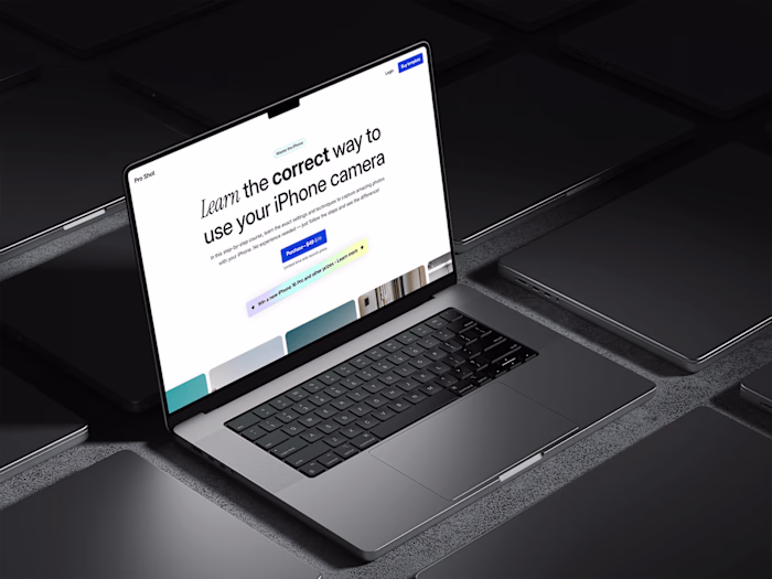 Pro Shot – Framer website