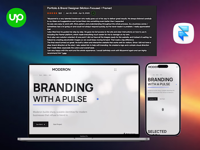 Moderon | Framer Branding Studio