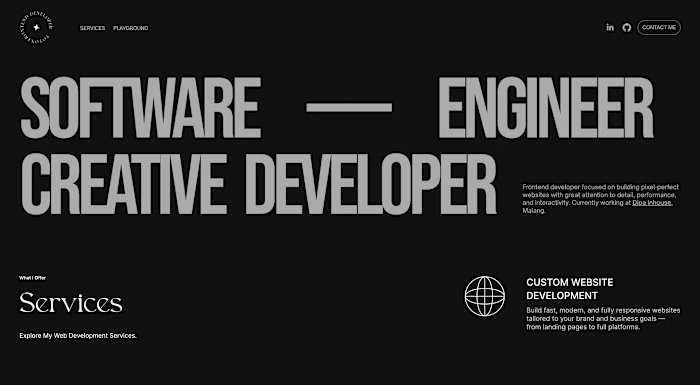 Personal Website – Showcasing My Skills as a Software Engineer