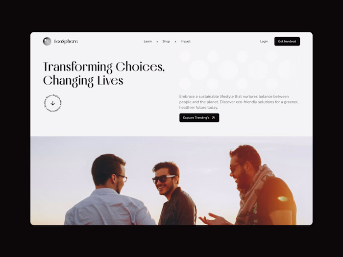 Sustainable Fashion Brand Website Design
