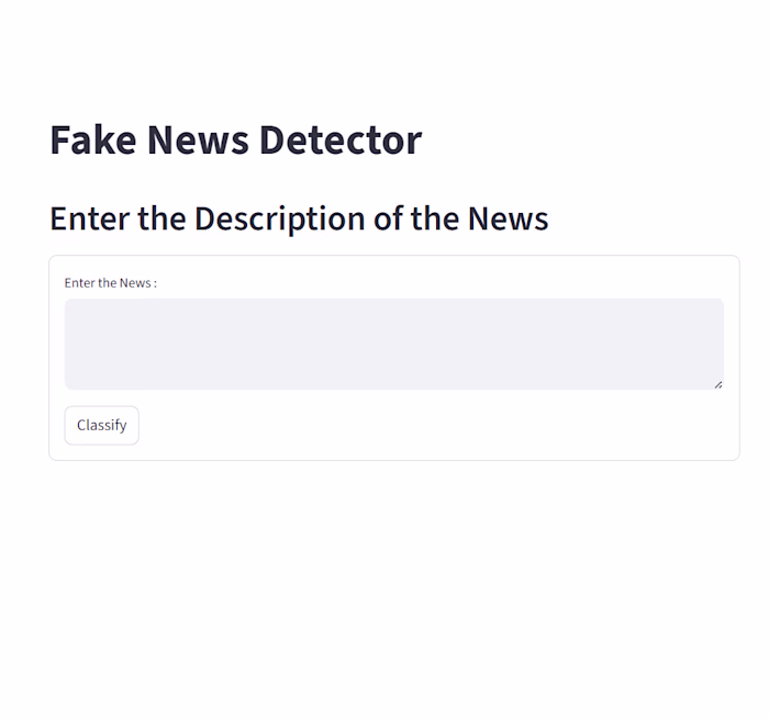 📰 Fake News Detector –