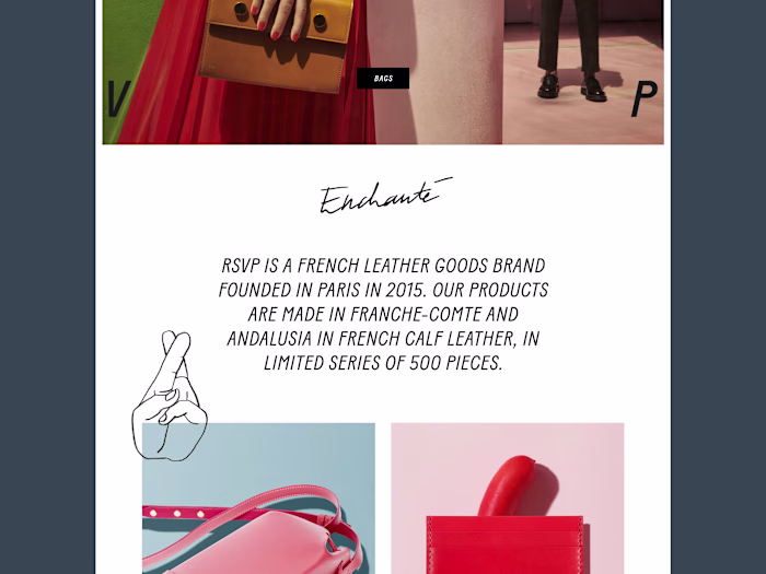RSVP Paris — eshop design